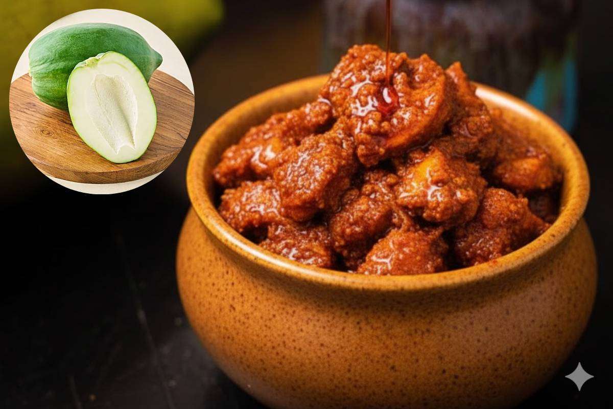 Raw Papaya Pickle Recipe Indian Style