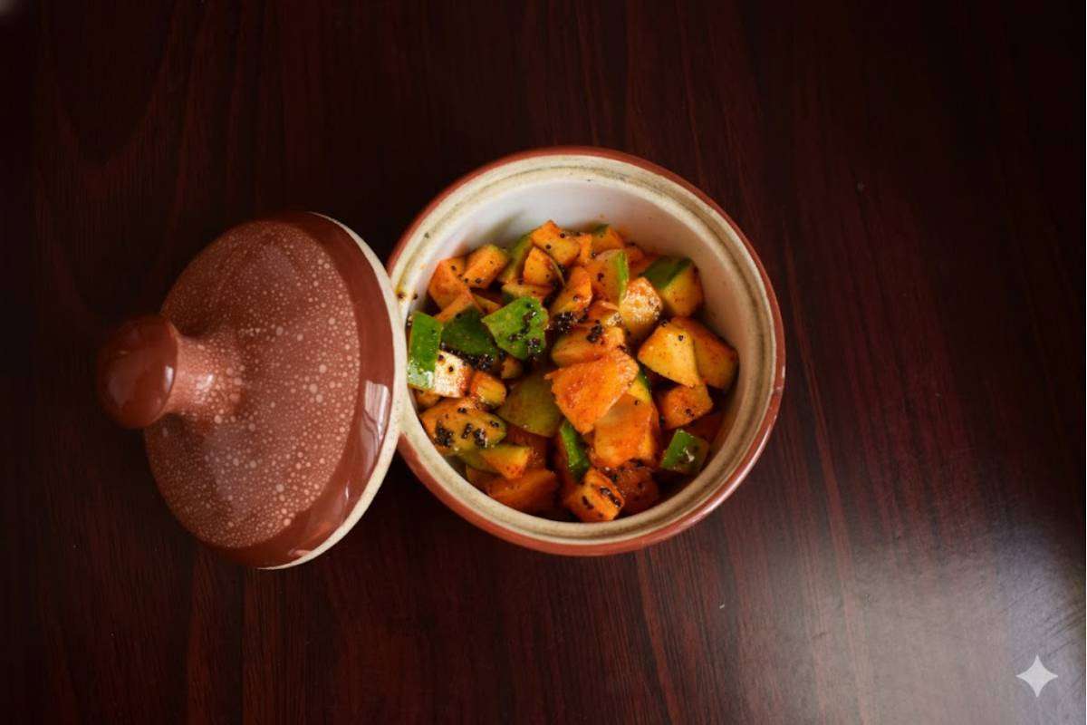 Raw Papaya Pickle Recipe min