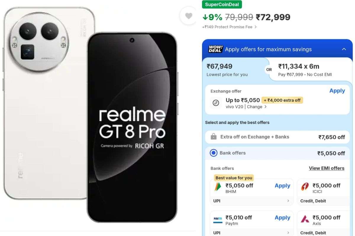 5,000 रुपये सस्ता मिल रहा Realme का नया धाकड़ गेमिंग मॉडल, प्रोसेसर से लेकर बैटरी और कैमरा सब है सुपरहिट 1 Realme Gt 8 Pro 2