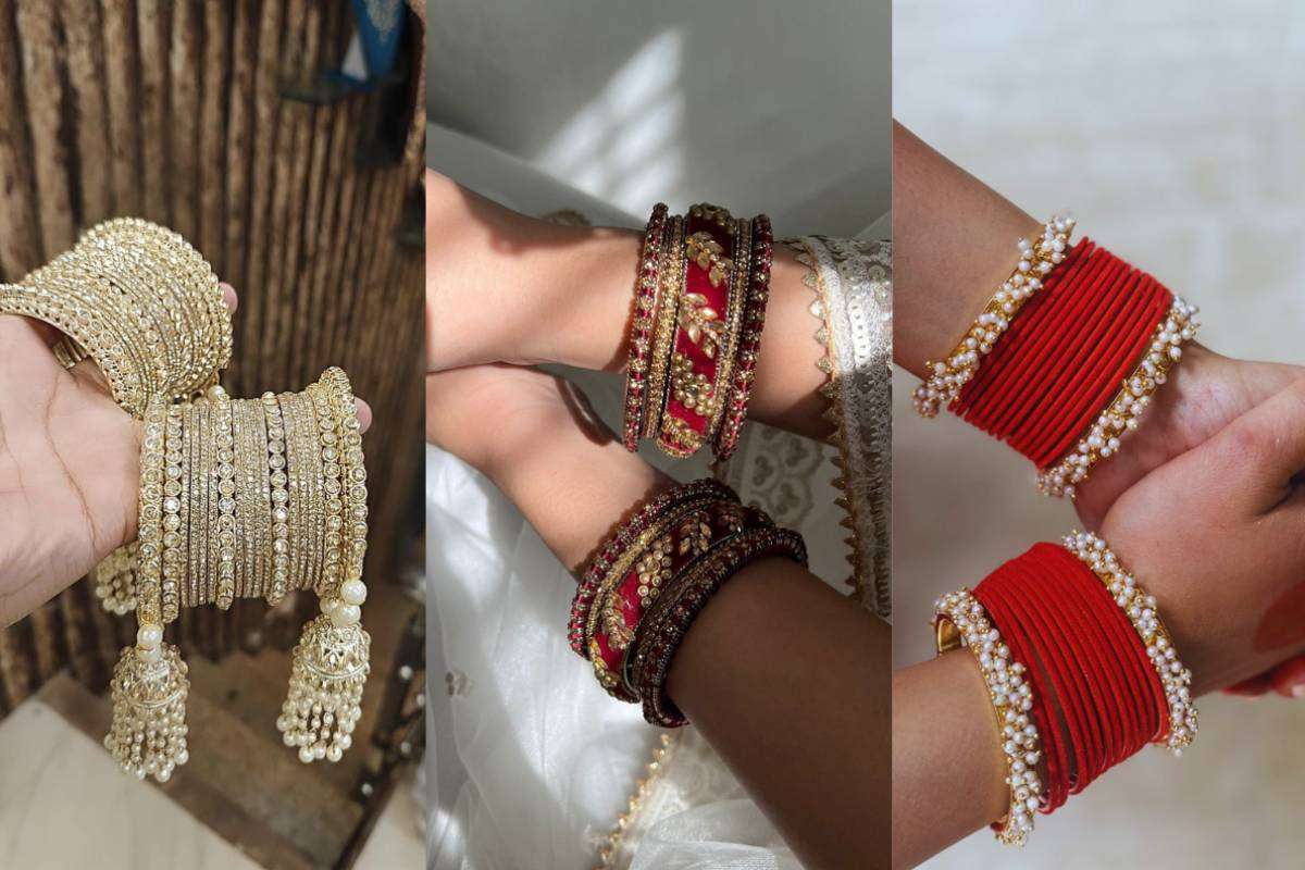 Bangles Design: हाथों की रौनक बढ़ाने वाले 4 ट्रेंडी चूड़ी डिजाइन 4 Red Bangles Design Min
