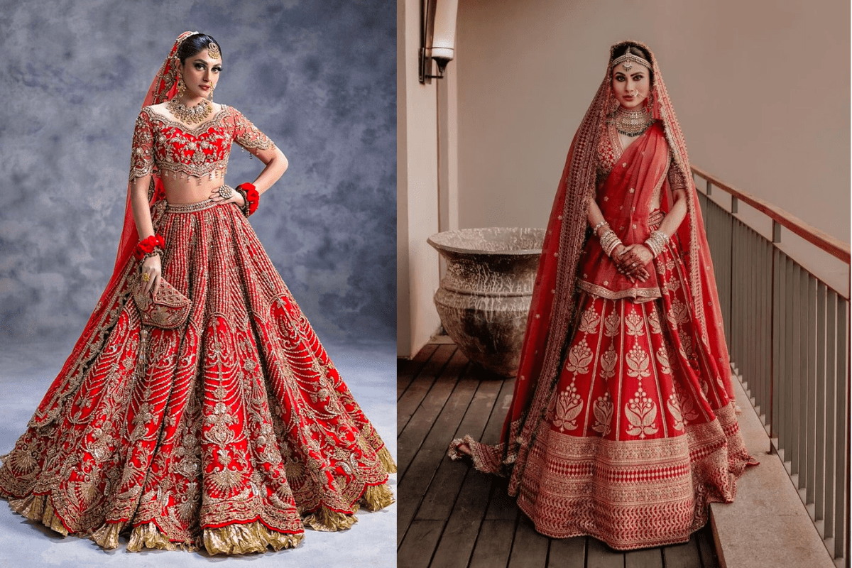 Red Bridal Lehenga Designs 2025