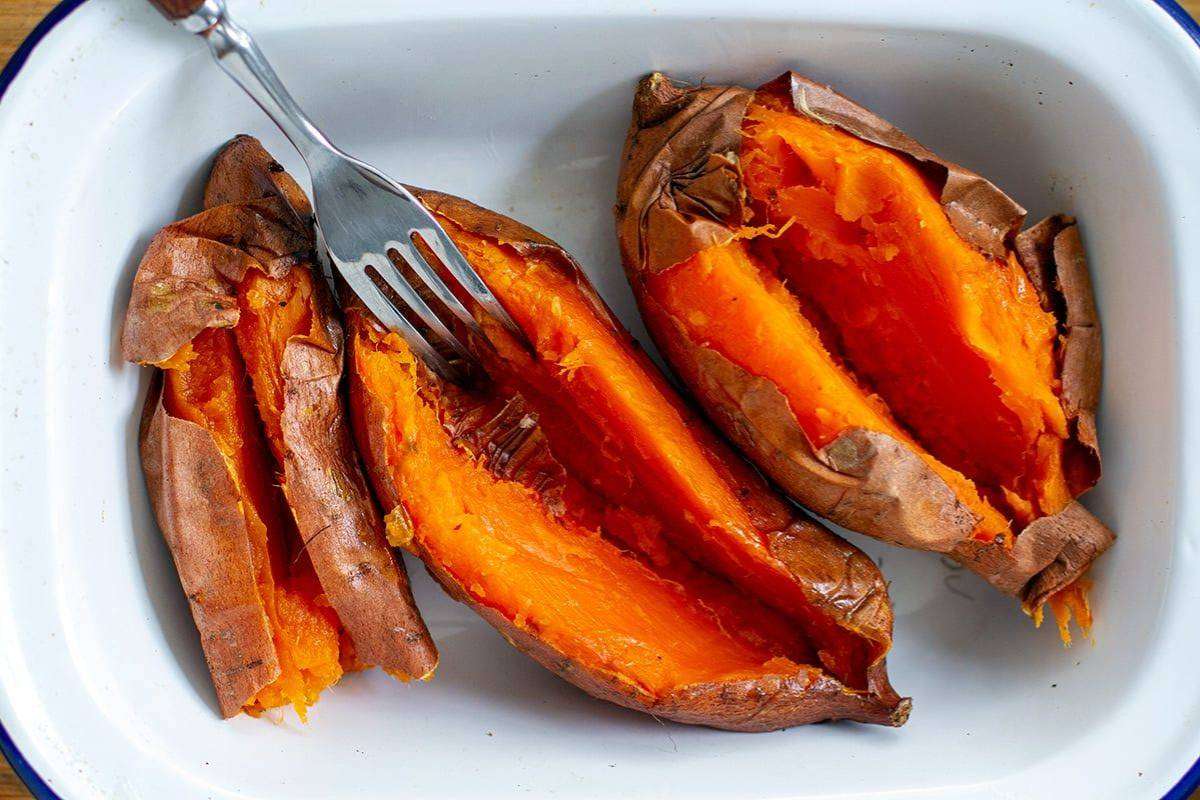 Winter-Style Ghee Roasted Sweet Potato