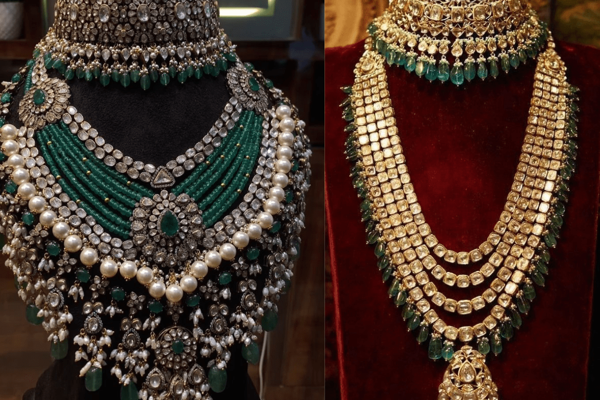 Green Jewellery Designs For Bride: सगाई से लेकर शादी तक, दुल्हन के लुक को रॉयल टच देंगे ये ट्रेंडी ग्रीन ज्वेलरी डिजाइंस 4 Royal Green Bridal Jewelry Designs