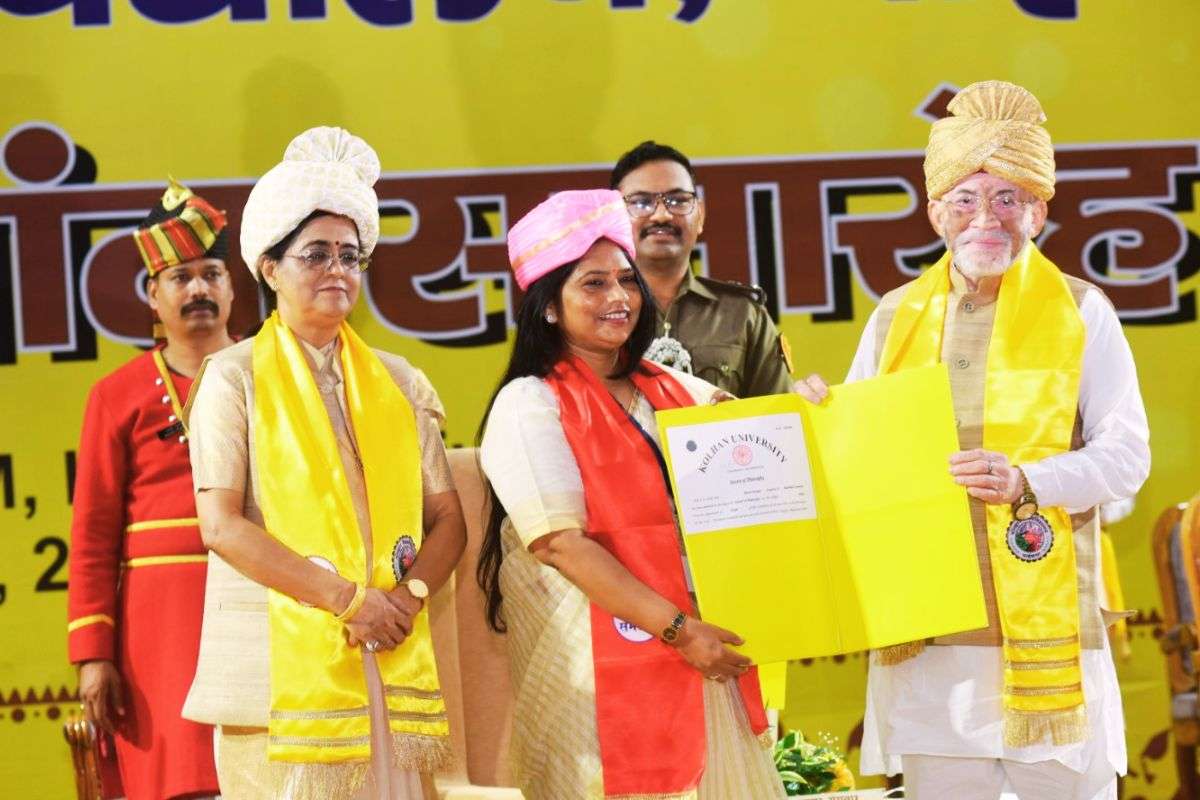 Santosh Gangwar in Chaibasa Kolhan University Convocation Ceremony