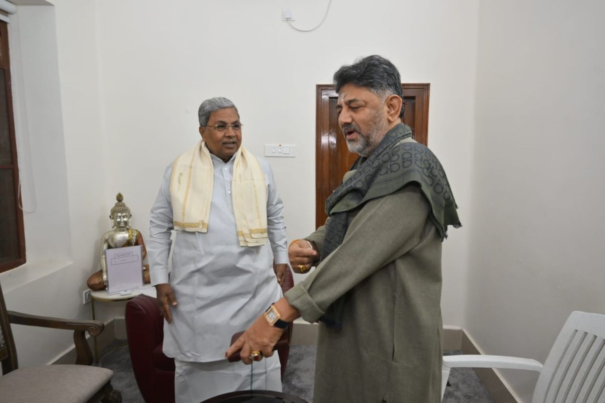 Siddaramaiah DK Shivakumar Meeting