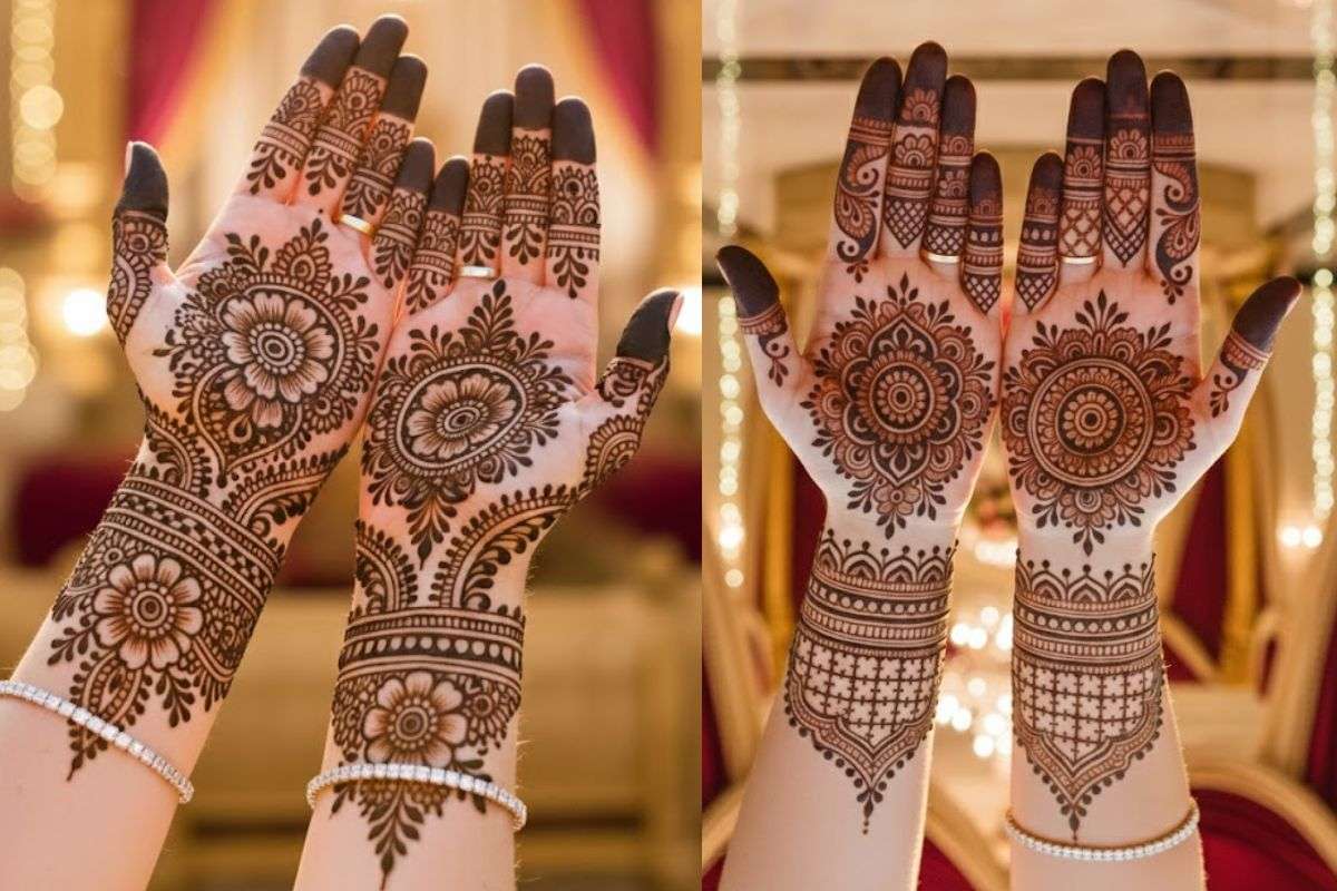 Mehndi Design: सगाई हो या शादी, दुल्हन की सहेलियां ट्राई करें ये Ai ट्रेंडी मेहंदी डिजाइन्स, खूबसूरती में आएगा डबल ग्लो 1 Simple Mehndi Designs 1