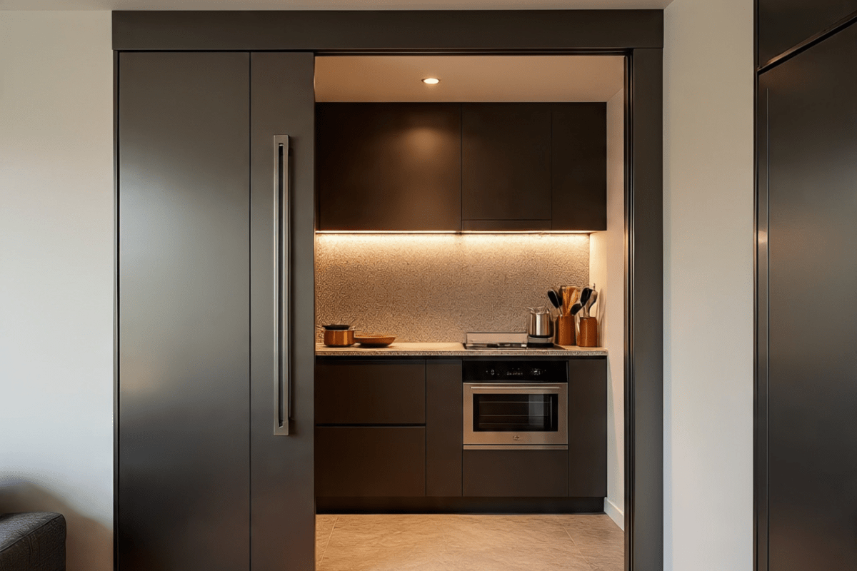 Sliding Door Kitchen Design