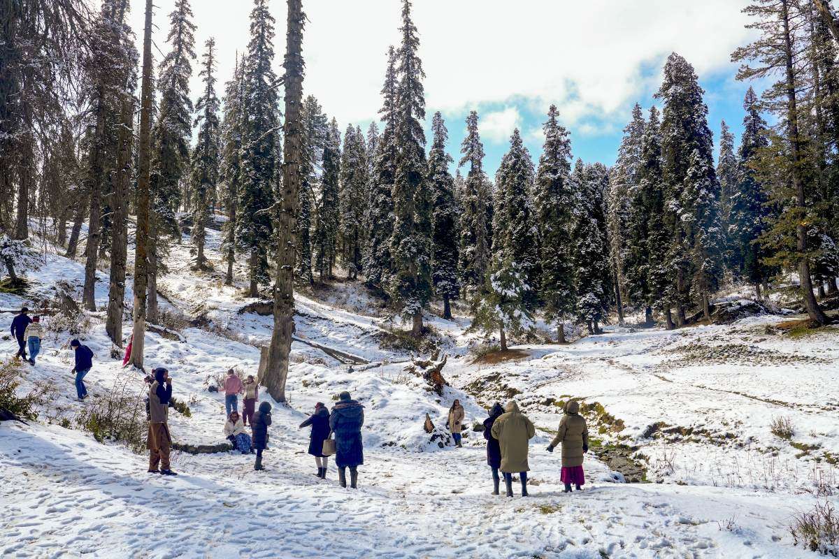 Snowfall in Kashmir