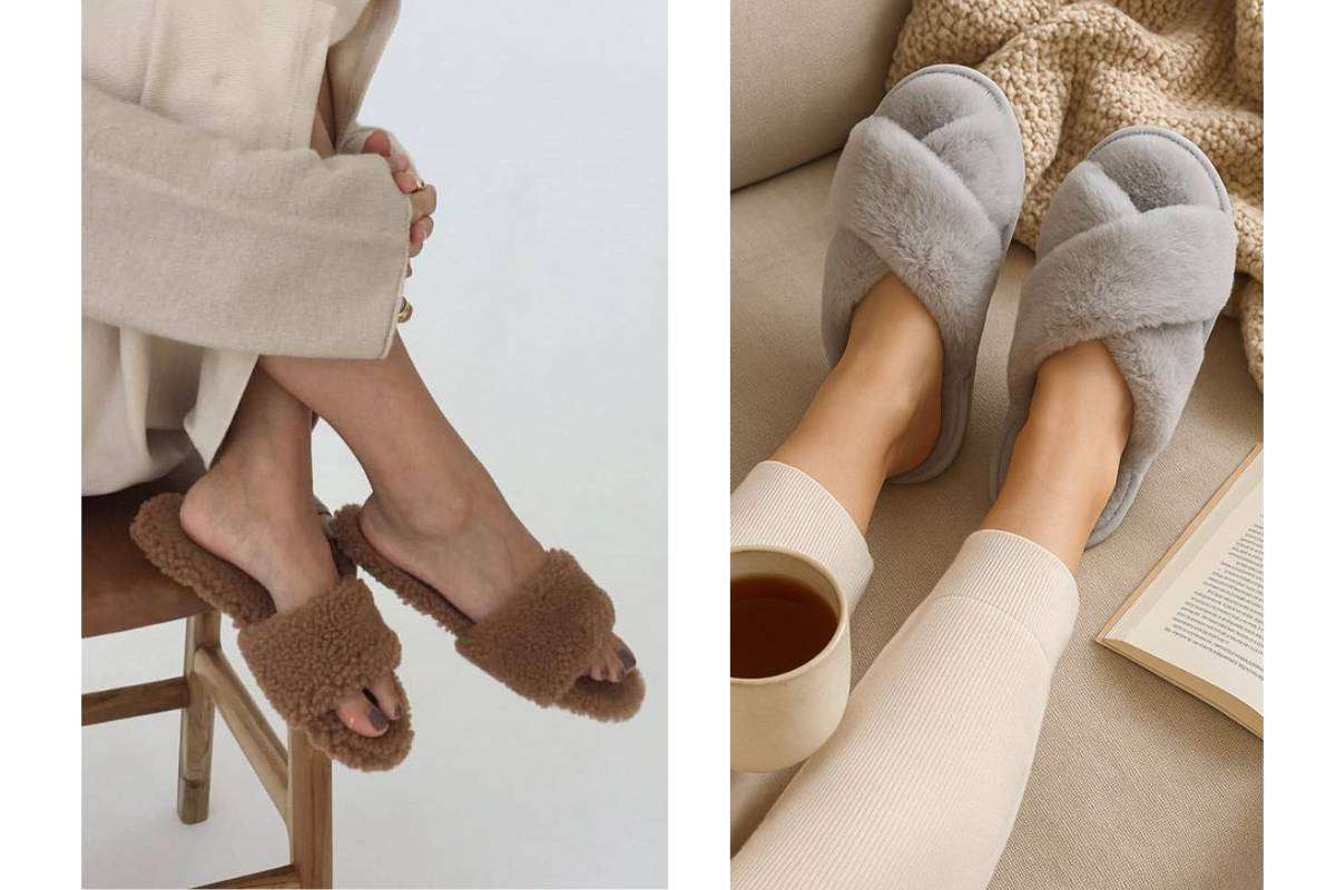 Winter Slippers For Women: सर्दियों में रखें पैरों को गर्म और स्टाइलिश – देखें महिलाओं के लिए ट्रेंडी विंटर स्लिपर्स डिजाइन 4 Soft And Fluffy Winter Slippers - Cute Cozy Slippers For Women To Wear At Home
