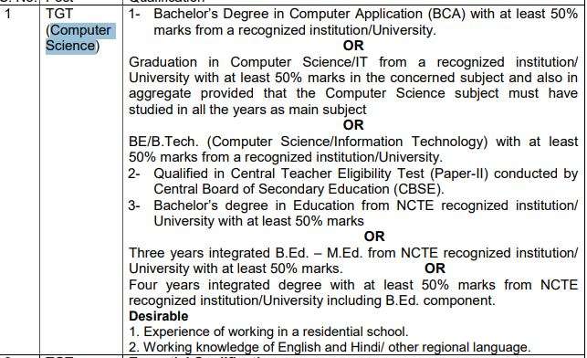 TGT Computer Science