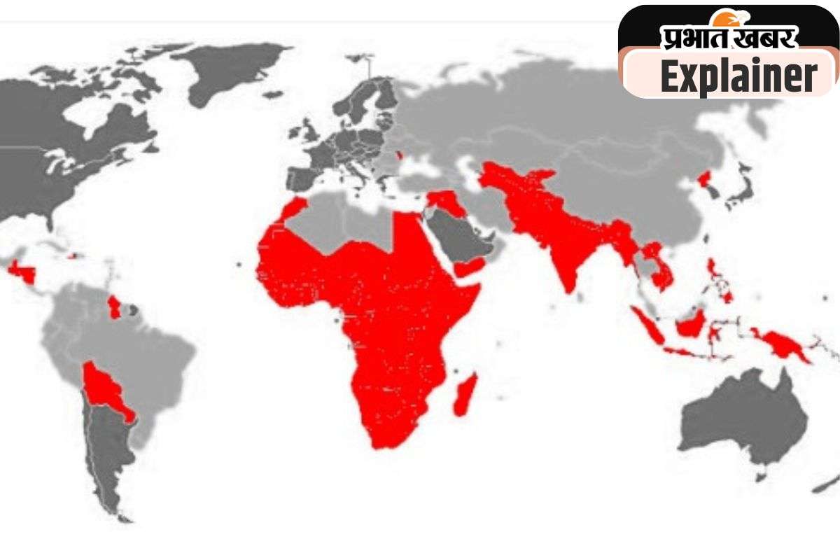 Third World Countries : किसे कहते हैं तीसरी दुनिया, क्या भारत इस सूची में है शामिल? 2 Third-World-Country-Map