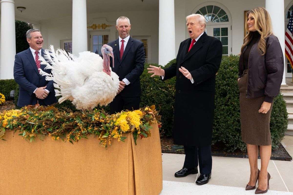 Trump pardons turkeys Gobble and Waddle in Thanksgiving