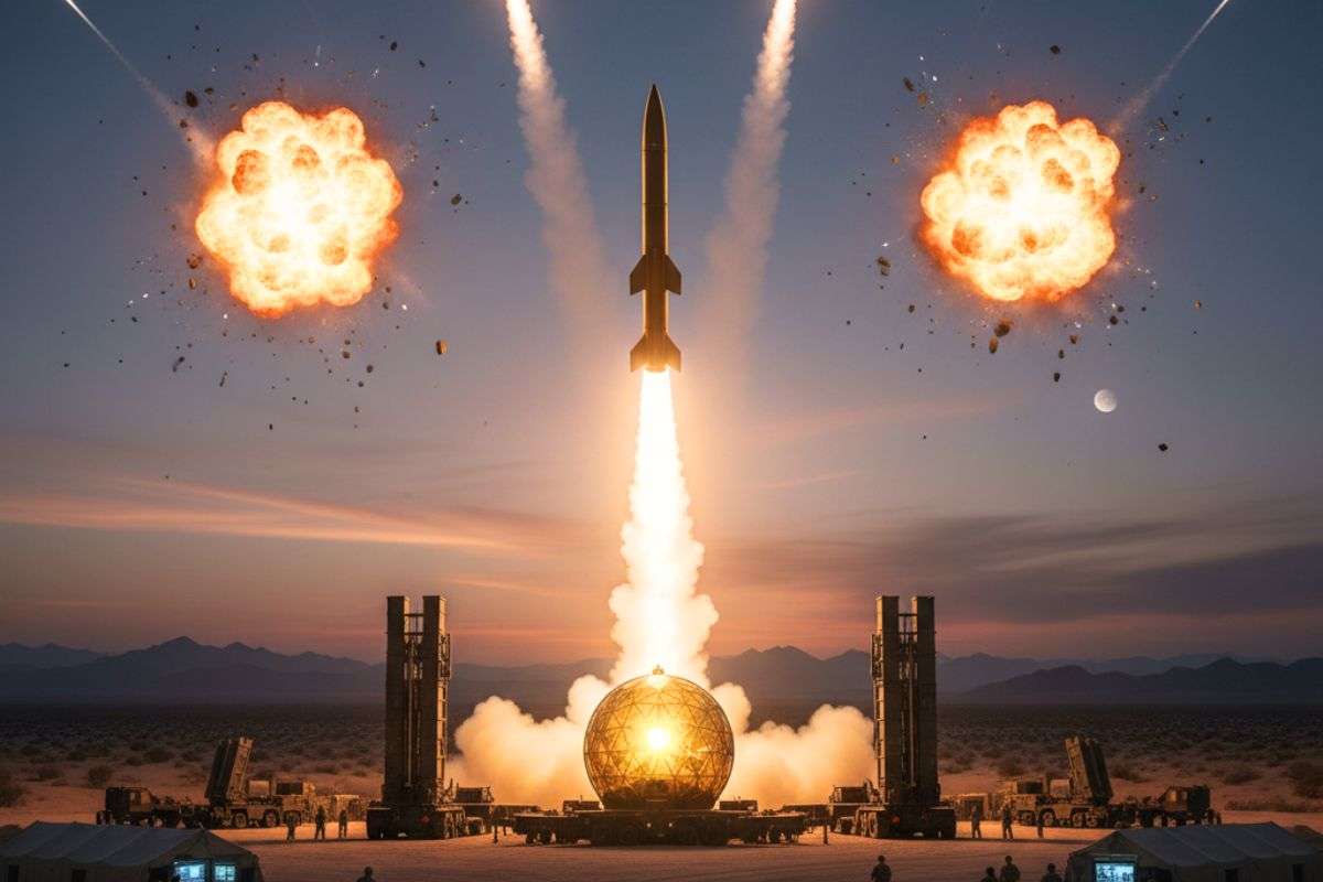 US Golden Dome Missile System / Ai Image