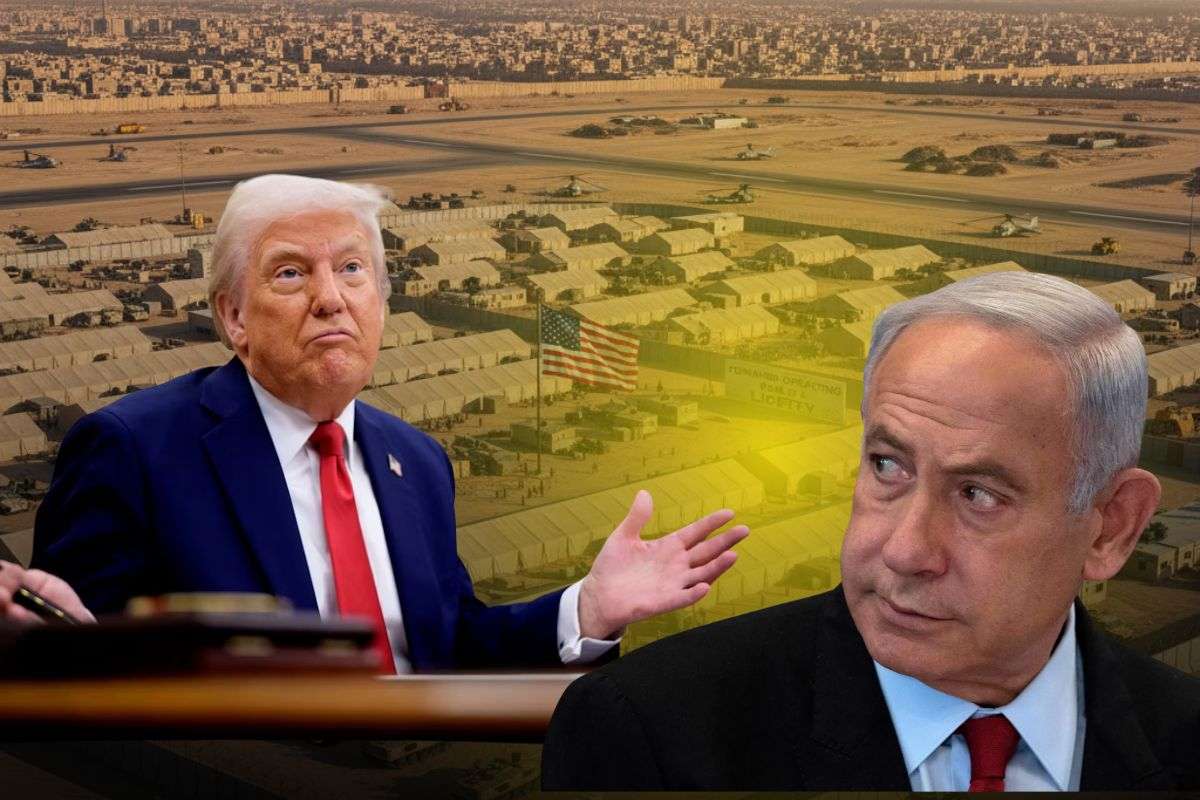 US military base Gaza/ Ai Image