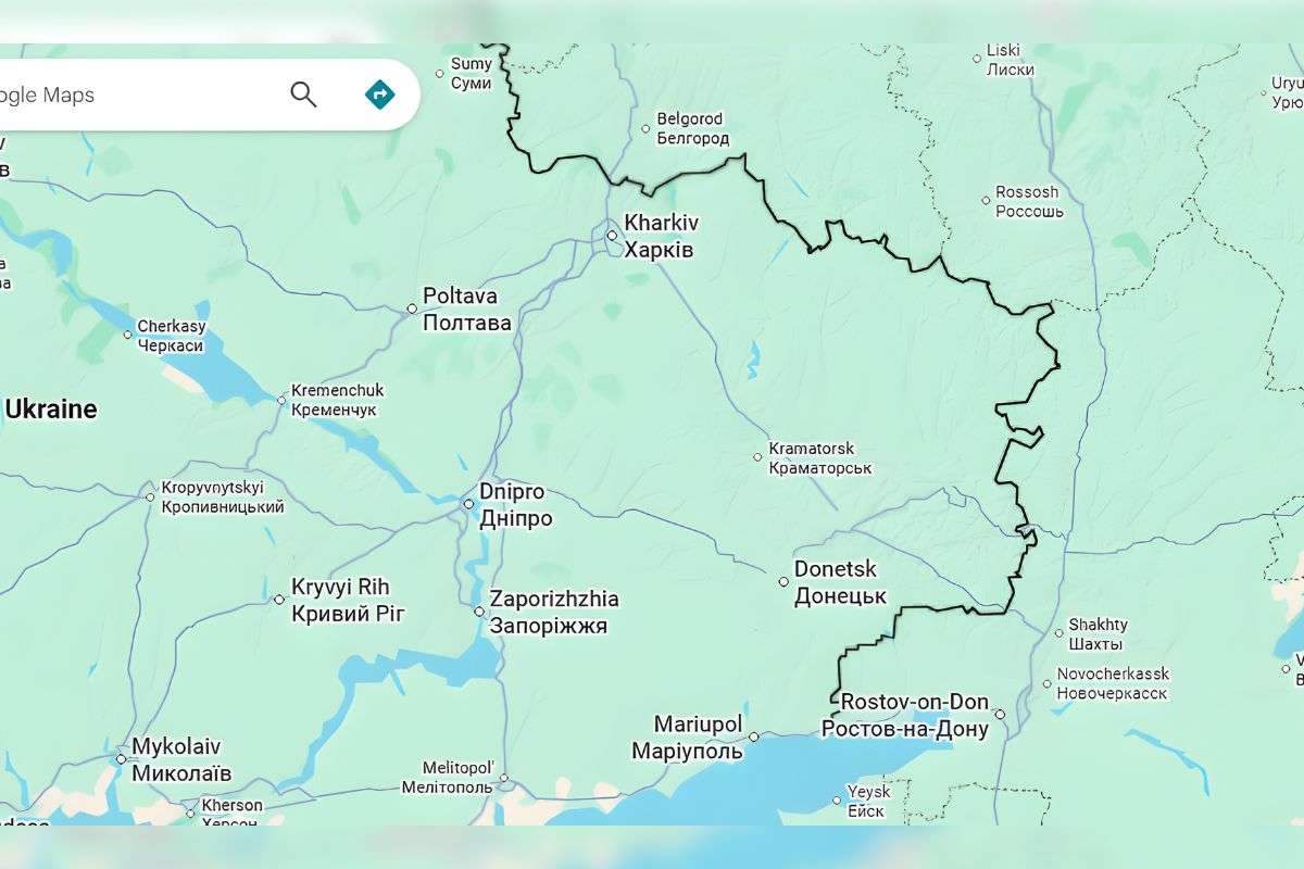 Ukraine Russia Map In Donbas Region