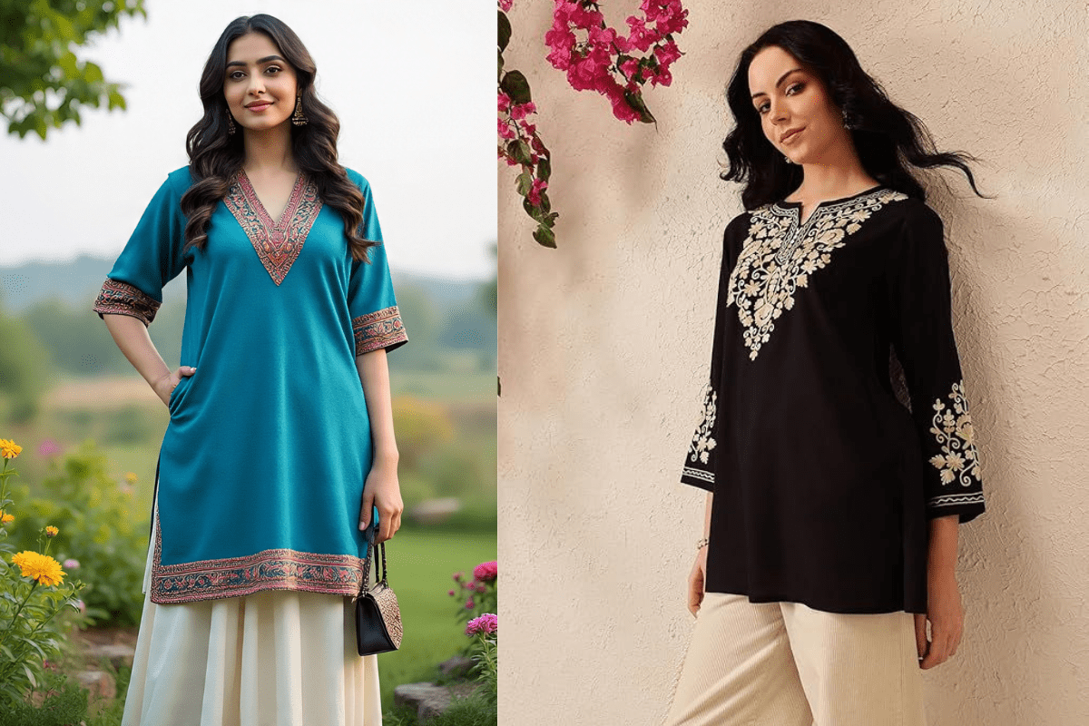 Short Woolen Kurti Designs: सर्दियों में भी दिखें सुपर स्टाइलिश, ट्राई करें ये ट्रेंडी शॉर्ट वूलेन कुर्ती डिजाइन्स 5 Warm Woolen Kurti For Winter Look