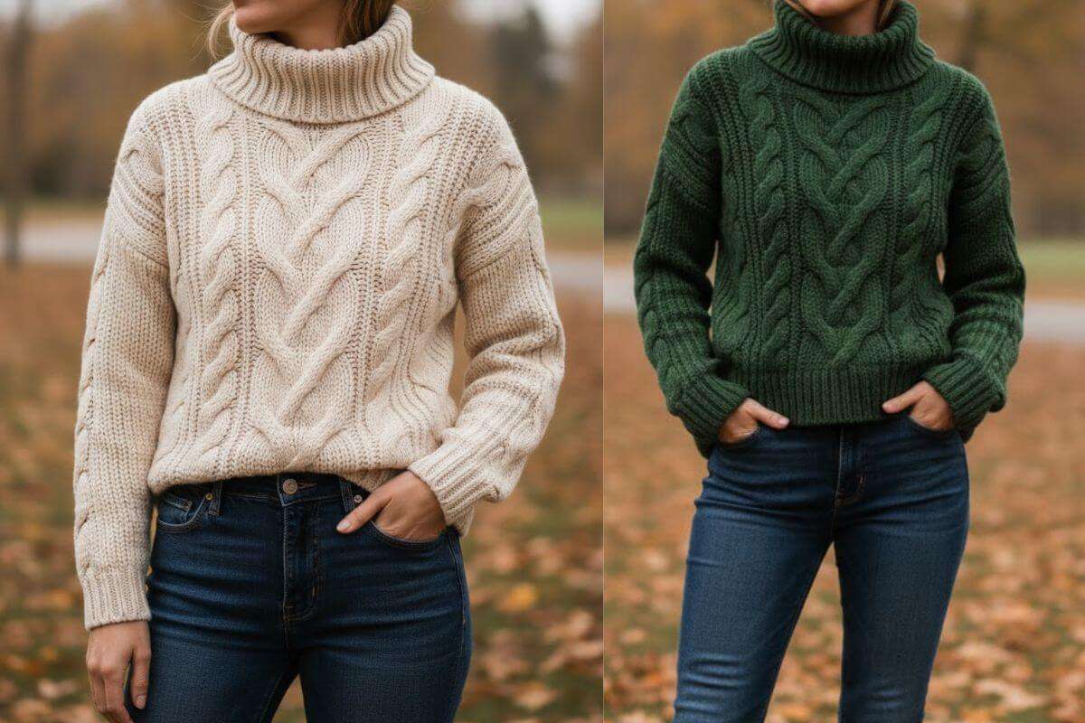 High-Neck Sweater Design