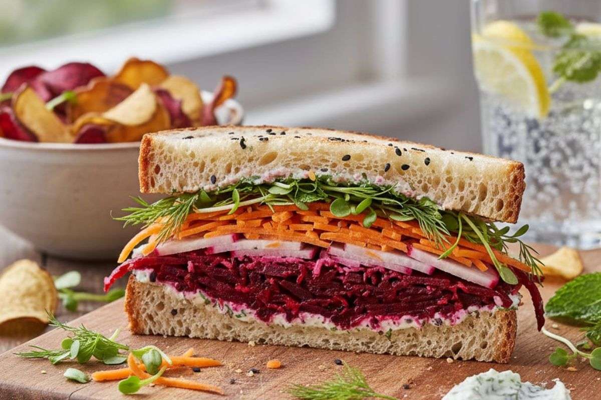 beetroot carrot sandwich