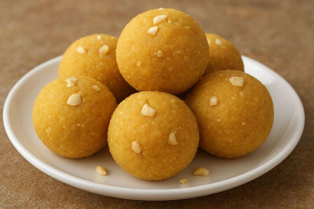 besan gond laddu