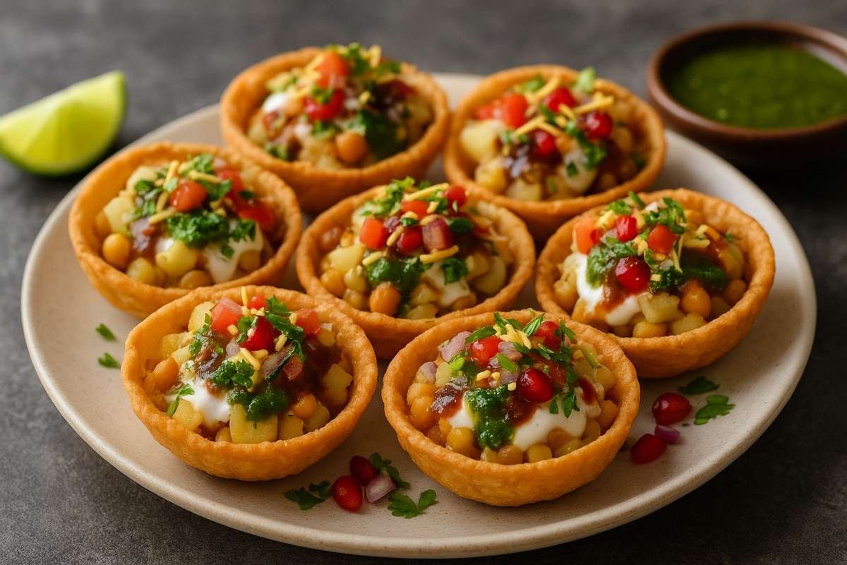 besan katori chaat recipe