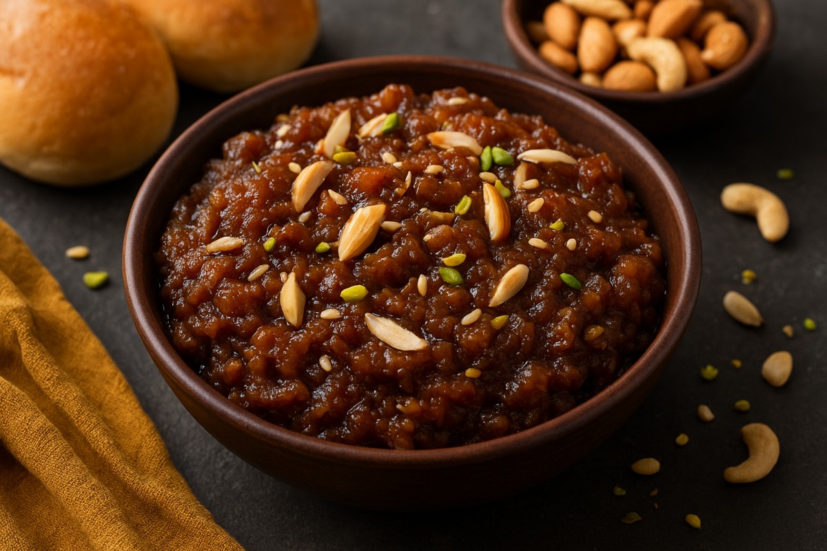 bun khajoor halwa recipe