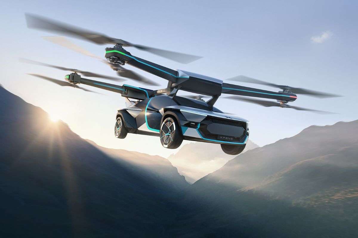china xpeng flying car test production started