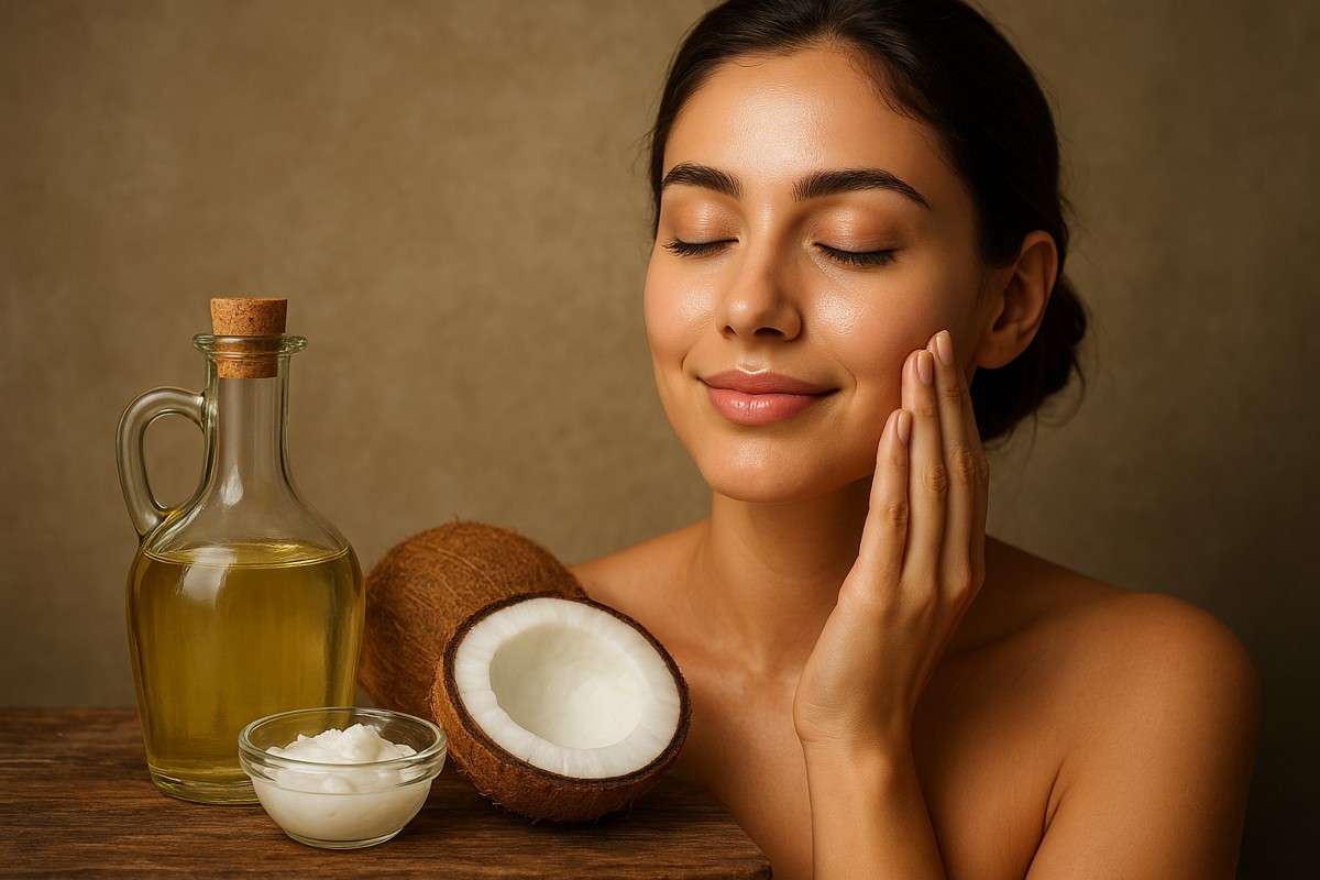 coconut oil for glowing skin