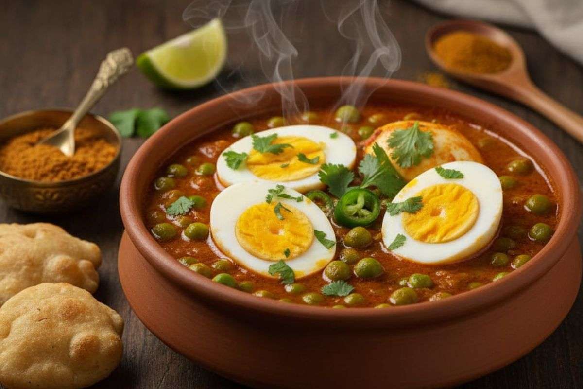 egg matar curry