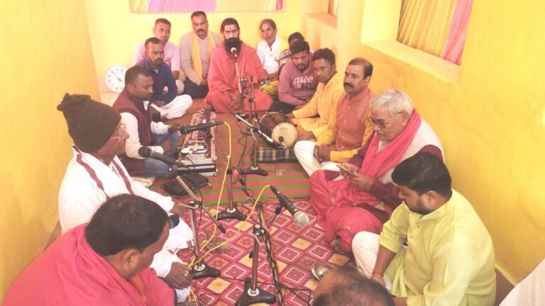 पंचदेव धाम चपरा में एक वर्षीय राम नाम अखंड कीर्तन शुरू
