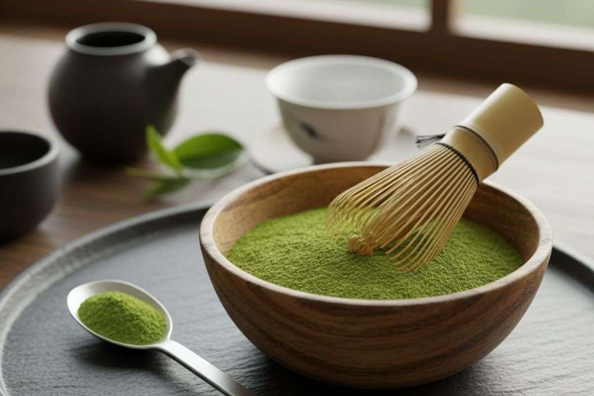 green tea powder
