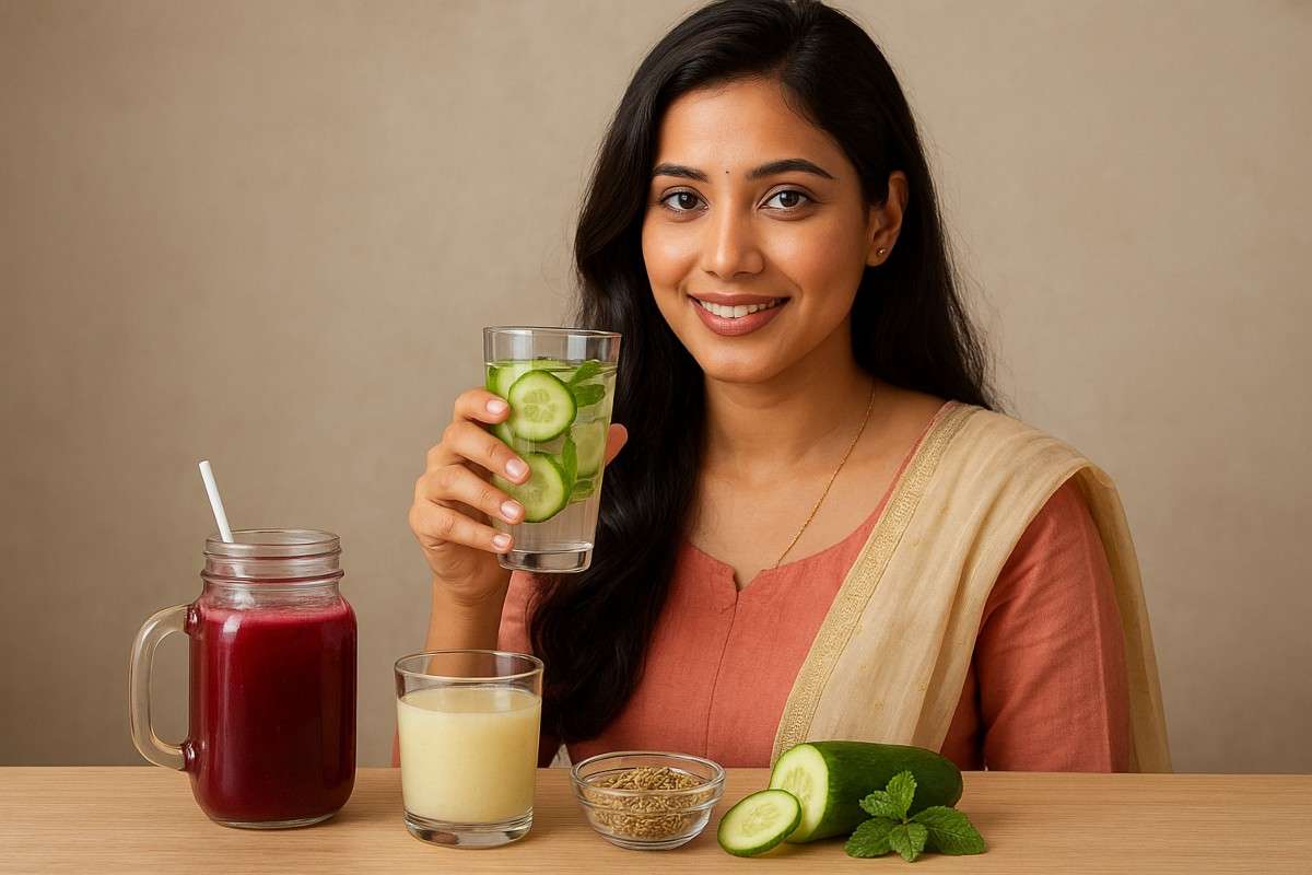 home made drink for glowing skin