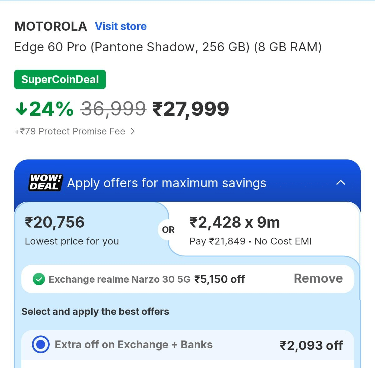 21,000 से कम में खरीदें 50Mp फ्रंट कैमरा और बड़ी बैटरी वाला फोन, पुराने मॉडल के बदले Flipkart दे रहा गजब का ऑफर 1 Image 197