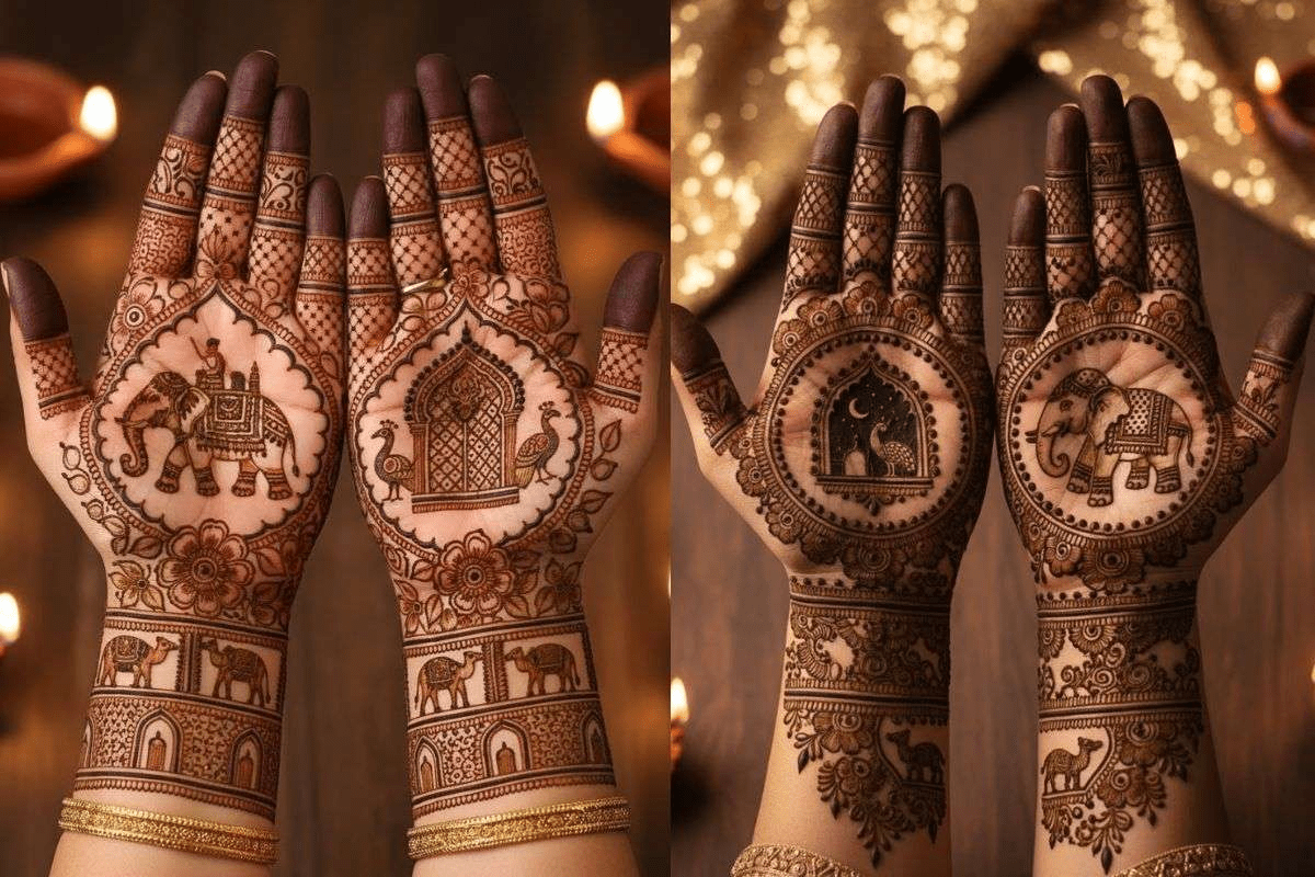 Mehndi Design: सगाई हो या शादी, दुल्हन की सहेलियां ट्राई करें ये Ai ट्रेंडी मेहंदी डिजाइन्स, खूबसूरती में आएगा डबल ग्लो 7 Image 265