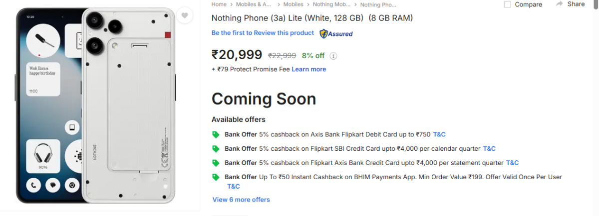 Nothing का बजट स्मार्टफोन भारत में लॉन्च, सस्ते में मिलेगा Mediatek का पावरफुल प्रोसेसर और ट्रिपल कैमरा 1 Image 276