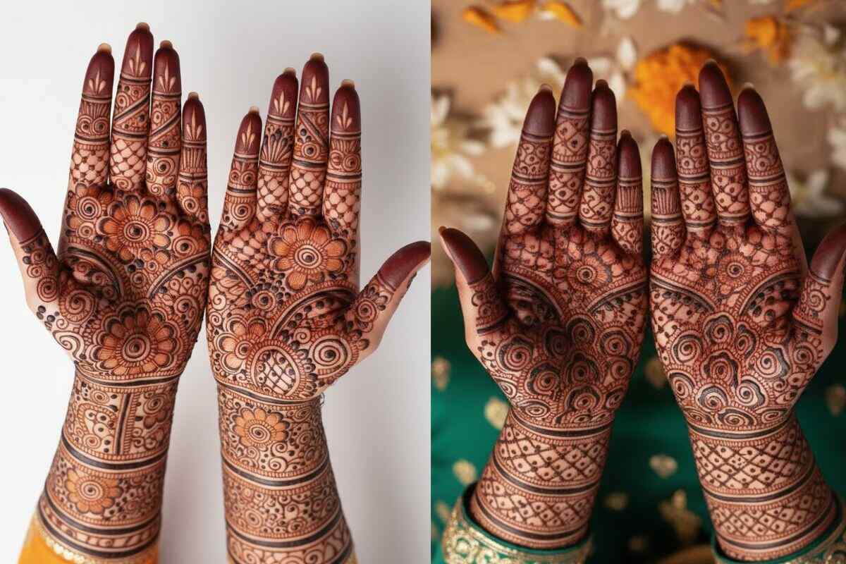 Mehndi Design Easy And Beautiful: आर्टिस्ट की तरह आप भी लगा लेंगी मेहंदी, यहां देखें सिंपल और ब्यूटीफुल डिजाइन 1 Simple Mehndi Design