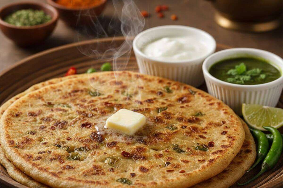 mooli-aloo paratha