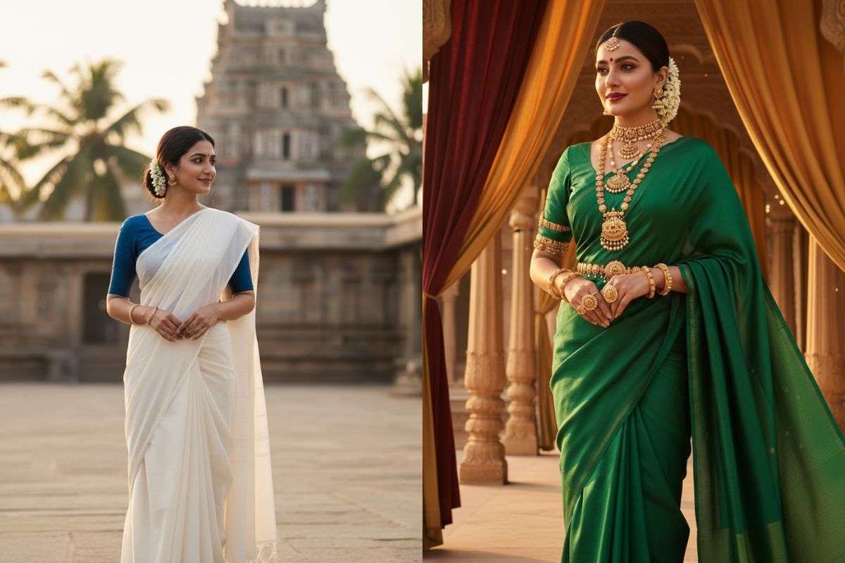 plain saree styling tips