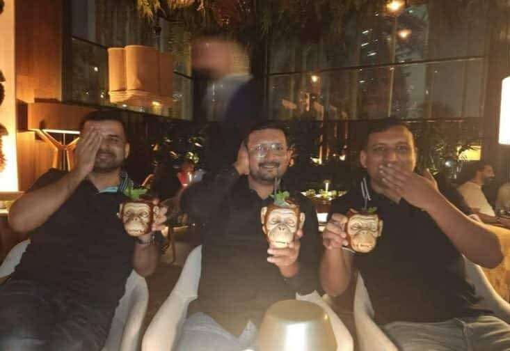 Rameez And Sanjay In Hotel