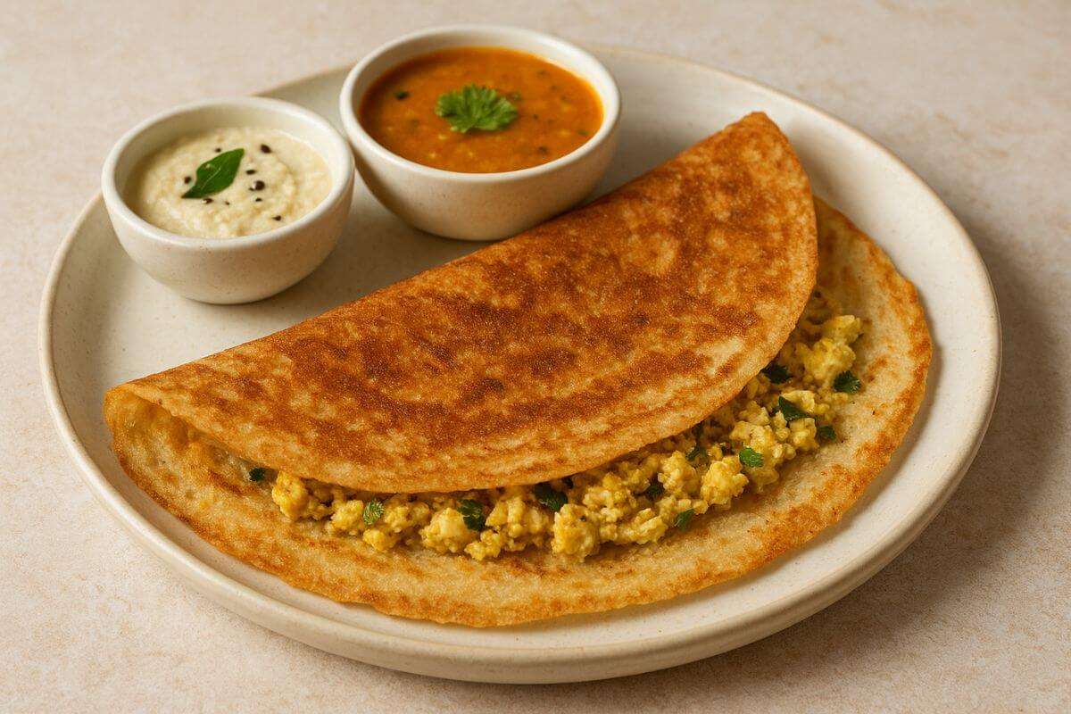 rava paneer dosa