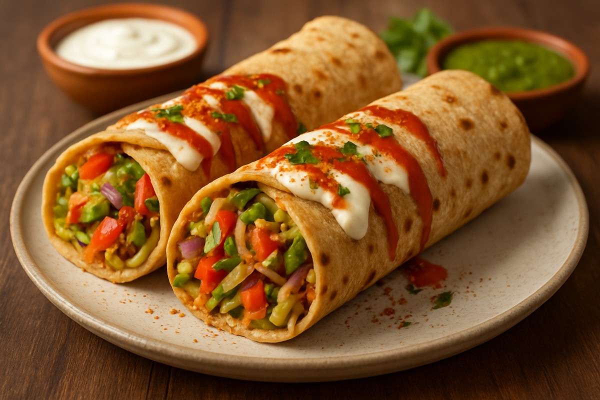 roti veg wrap recipe