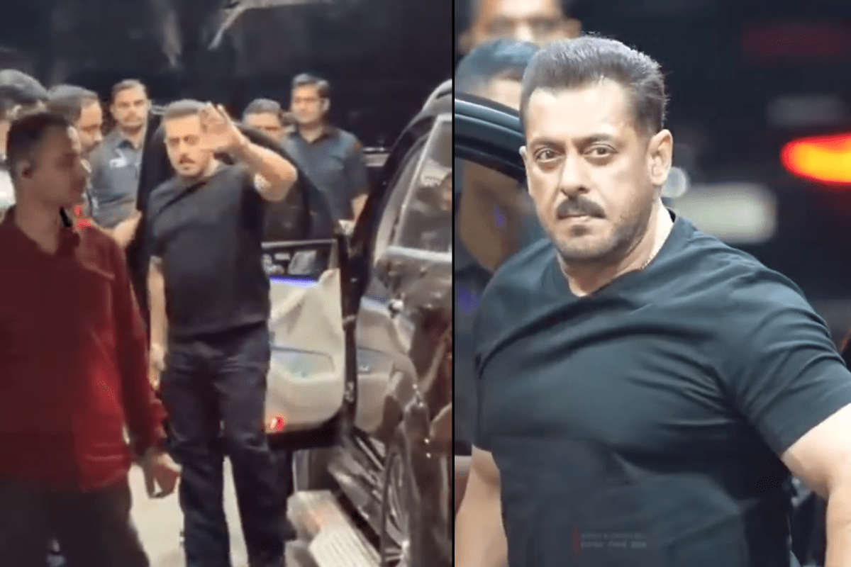 salman khan with high security in his parents wedding anniversary