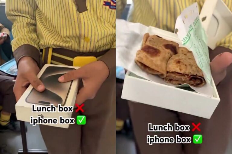 Viral Video: बच्चे ने iPhone के डब्बे को ही बना डाला लंचबॉक्स, टीचर के साथ-साथ पूरा सोशल मीडिया हो गया शॉक्ड