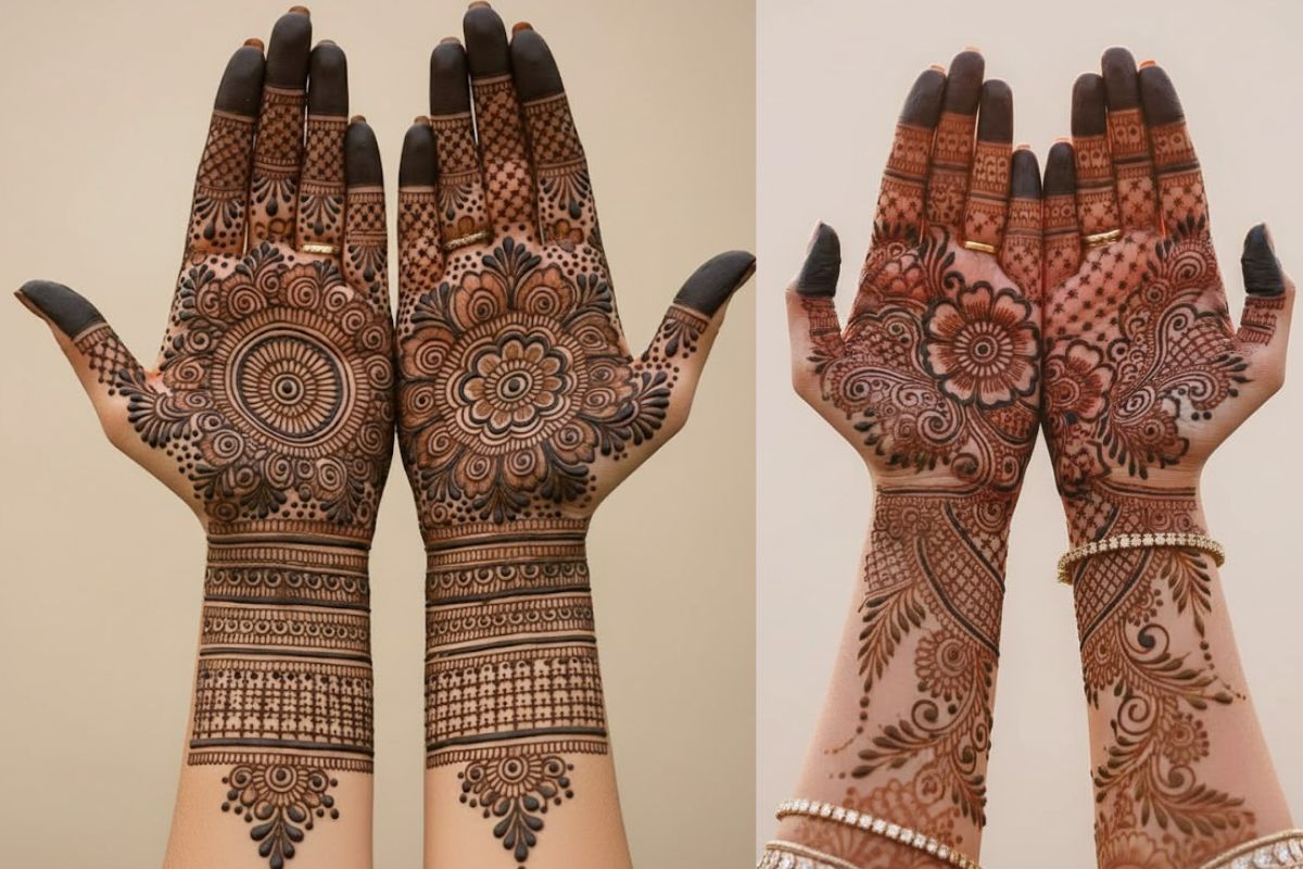 Mehndi Design: दुल्हन की सहेलियां ट्राई करें ये Ai मॉडर्न एंड ट्रेंडी मेहंदी डिजाइन, खूबसूरती में लग जाएंगे चार चांद 5 Ai Full Hand Mehndi Designs