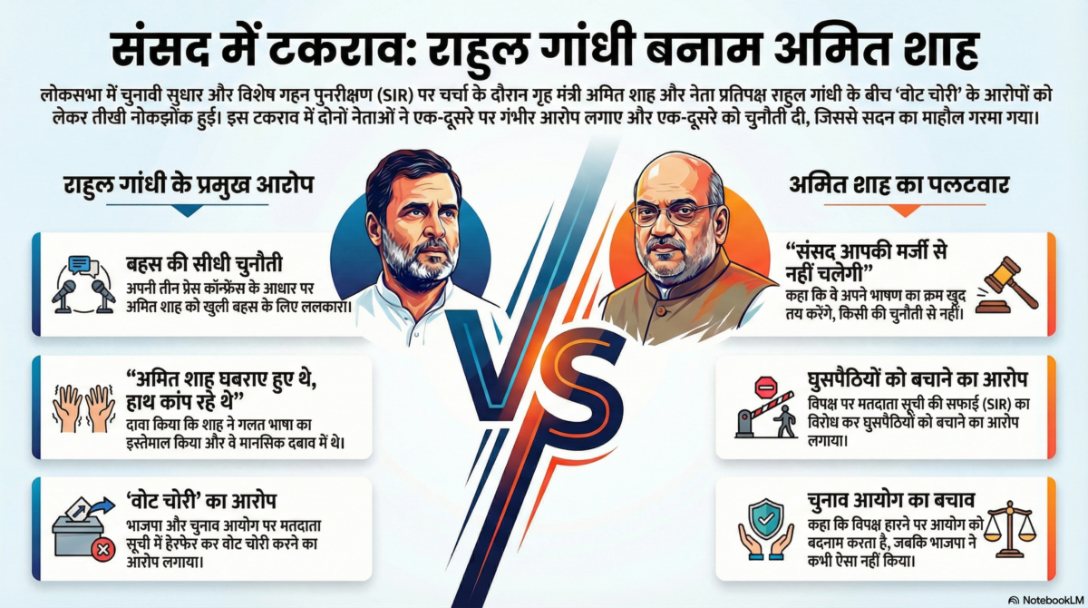 Amit Shah Vs Rahul Gandhi: क्या अमित शाह ने सदन में किया गलत भाषा का प्रयोग? राहुल गांधी ने किया ऐसा दावा 1 Amit-Shah-And-Rahul-Gandhi-Parliament-Debate