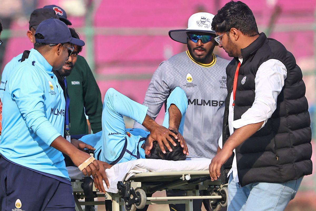 अंगकृष रघुवंशी को चोट के बाद अस्पताल में भर्ती कराया गया है. 