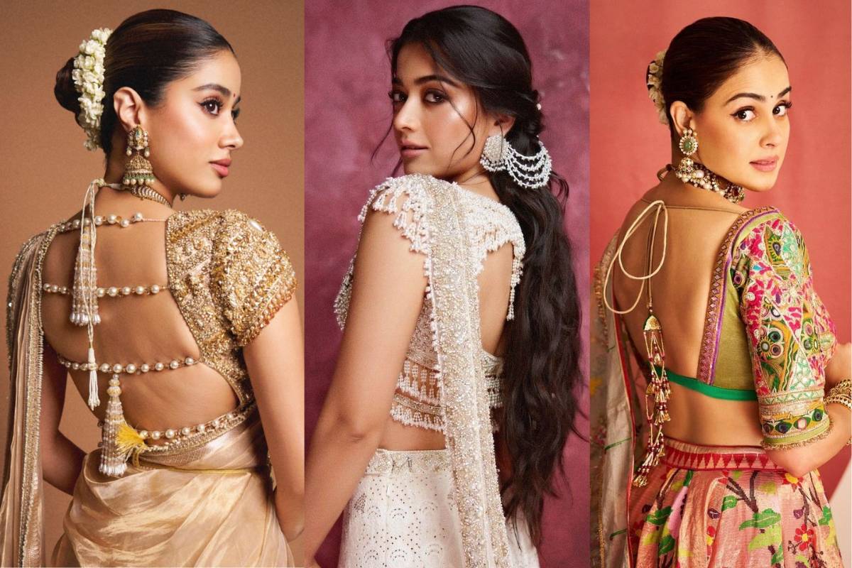 Beautiful Blouse Latkan Designs