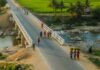 Construction of village roads bridges monitored under GIS