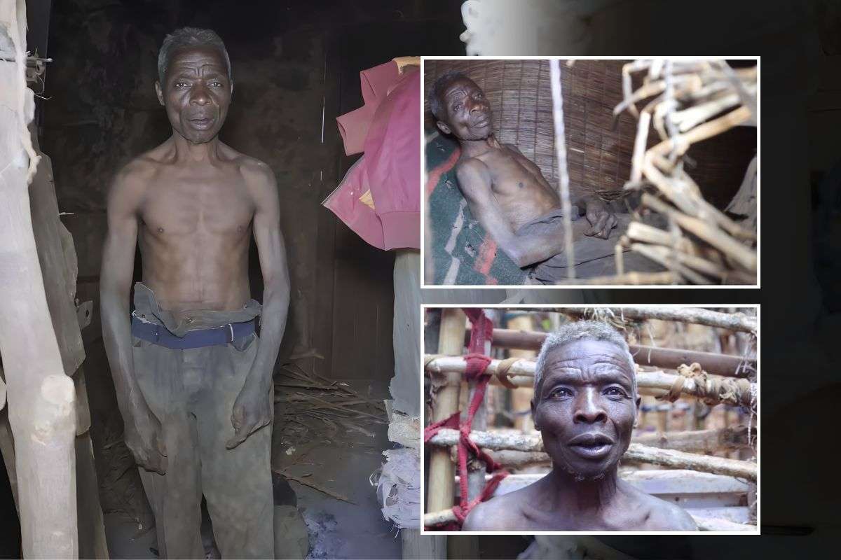 Callixte Nzamwita has lived alone for 55 years due to a strong fear of women