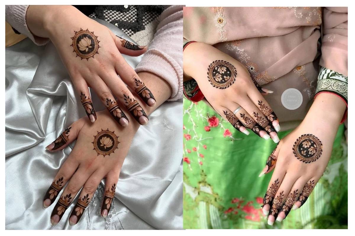 Trending Mehndi Designs: बेहद आसान और सुंदर हैं ये 5 ट्रेंडिंग मेहंदी डिजाइन 2 Centre Mehndi Design Simple