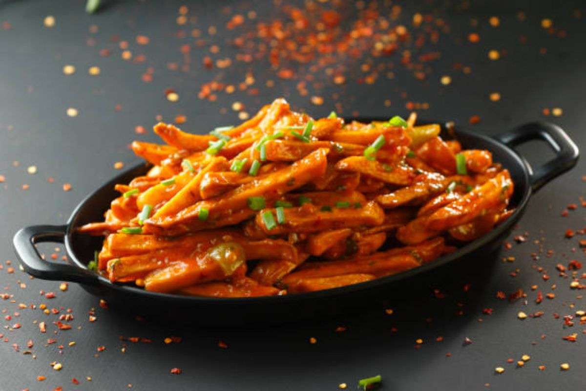 Chilli Garlic Potato Recipe for Snacks